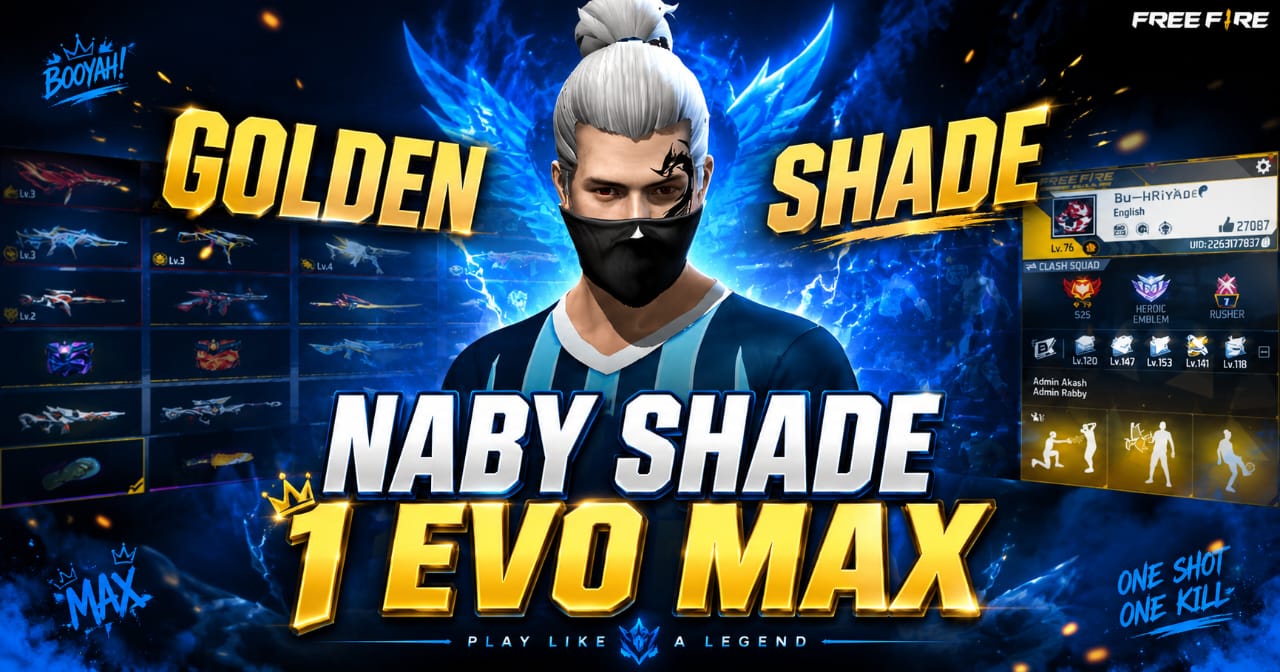 😱 Golden Shade 💎 ১ Evo Max + Shadow Red Bundle 🔥 প্রিমিয়াম কালেকশন