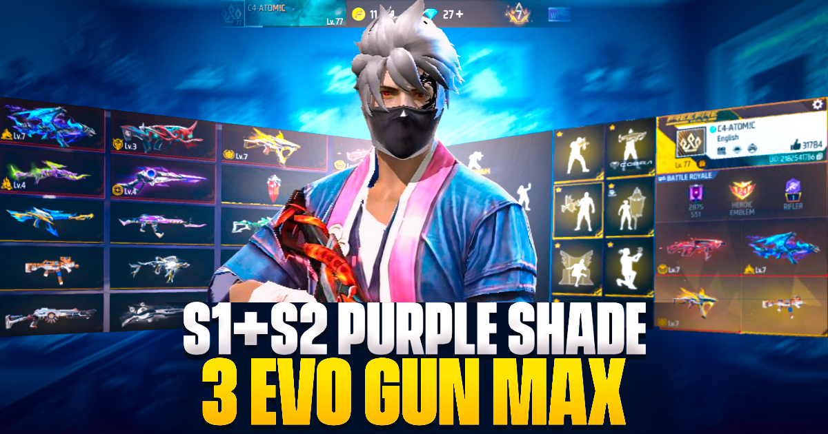 Purple Shade 😍৩টি Evo Max 😍 রেয়ার Bundle Combo!